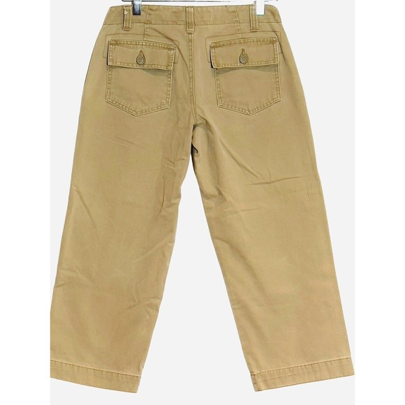 MOSSissue Capri‎ Cargo Capri  Wide Leg Cotton Khaki  & Army Green Lot of 2  SZ 5 - Picture 9 of 16